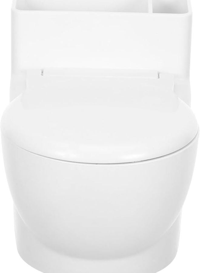 Wall Mounted Toilet Shaped Ashtray With Lid Smokeless Storage Box For Home Office Bathroom - Image 1
